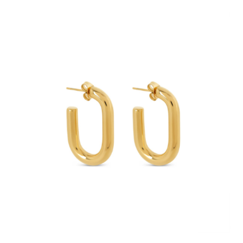 18K Gold Plated Hoop Earrings