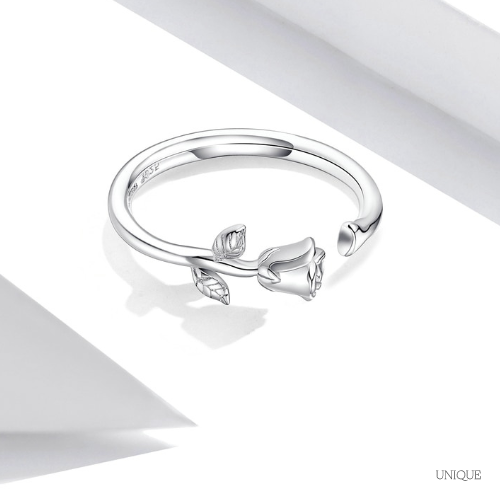 Rose Ring in 925 Silver