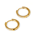 Mini Hoop Earrings Plated in 18K Gold