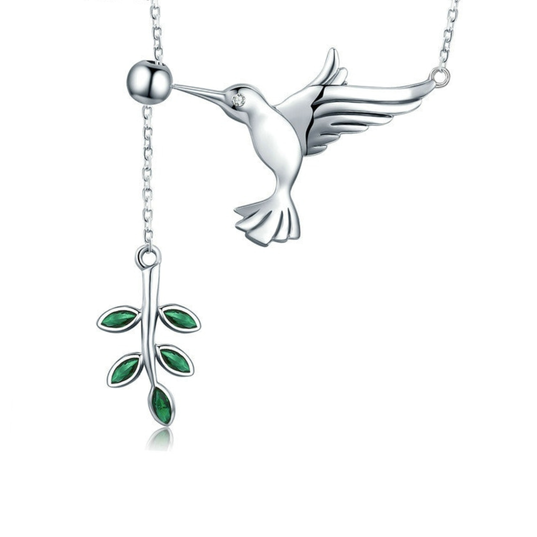 Hummingbird Necklace Silver 925