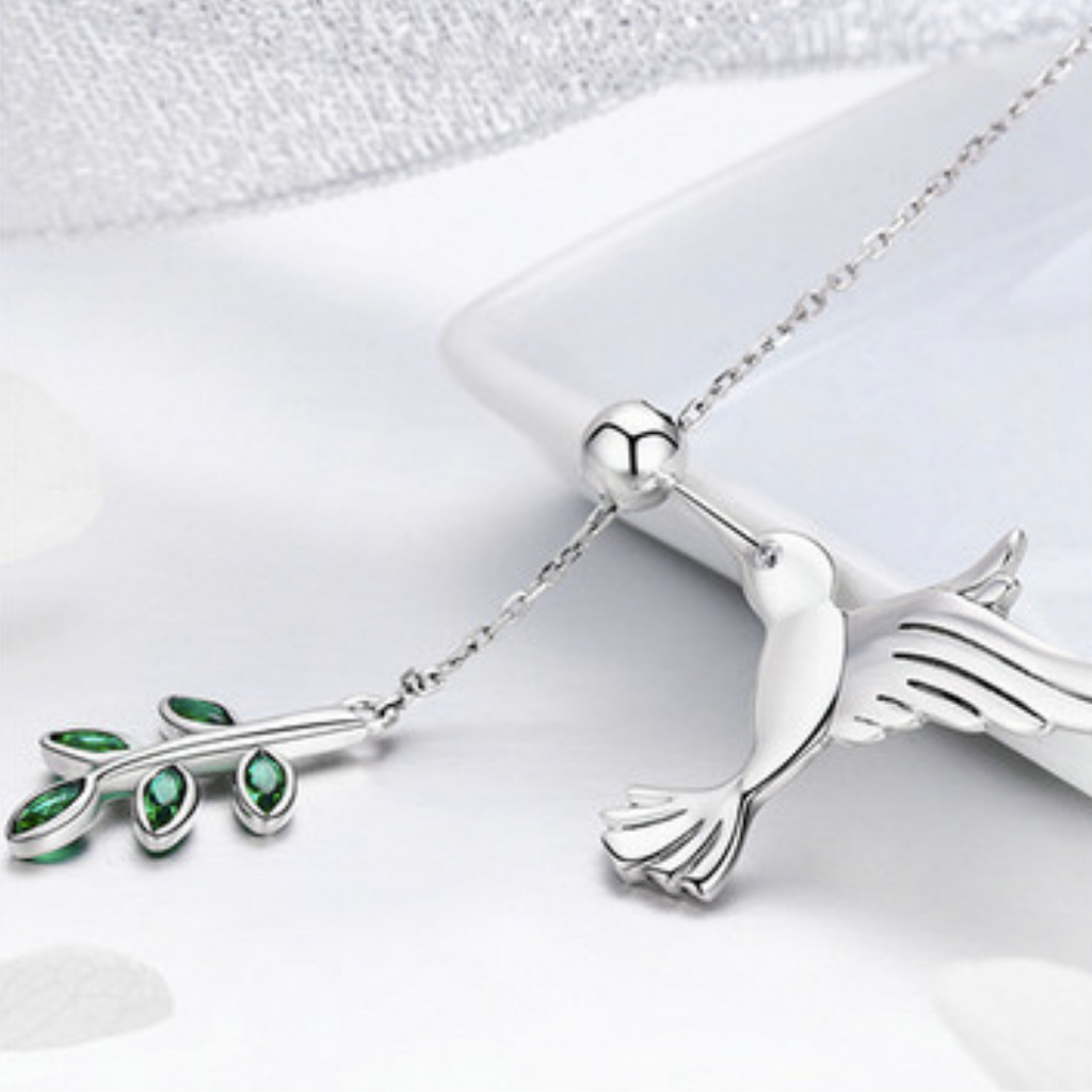 Hummingbird Necklace Silver 925