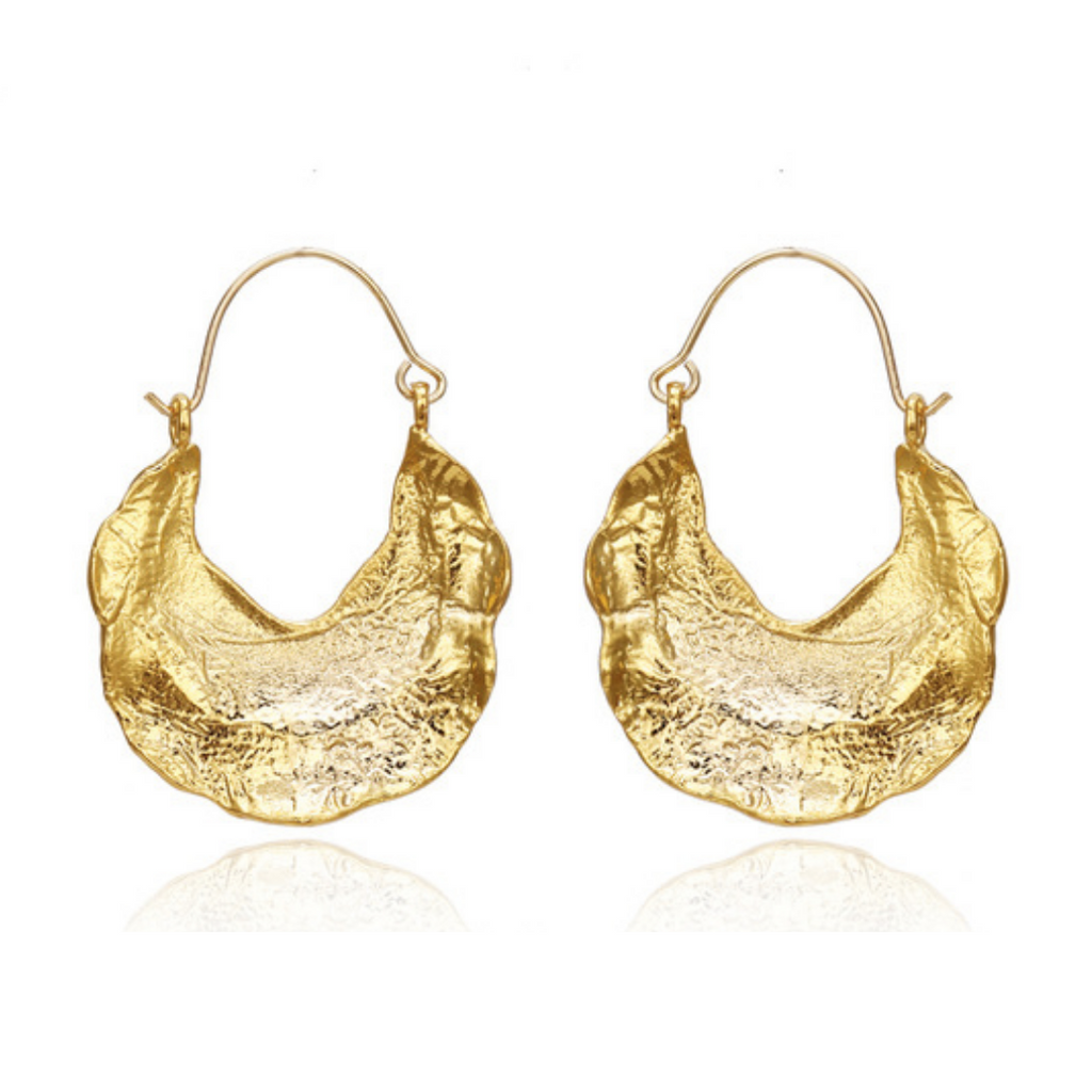 18K Gold Plated Leaf Earrings
