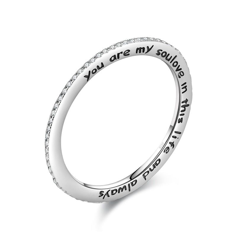 You Are My Love Silver Ring