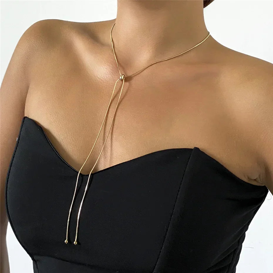 Delicate Lariat Necklace