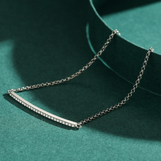 Adjustable Cubic Zirconia Silver Bracelet