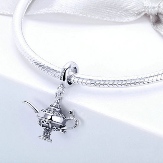 Aladdin's Magic Lamp Charm - 925 Silver
